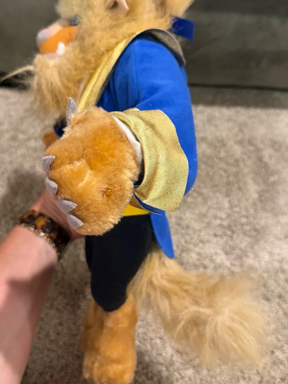 Vintage 1992 Mattel Disney Beauty & the Beast Beast Plush 14”